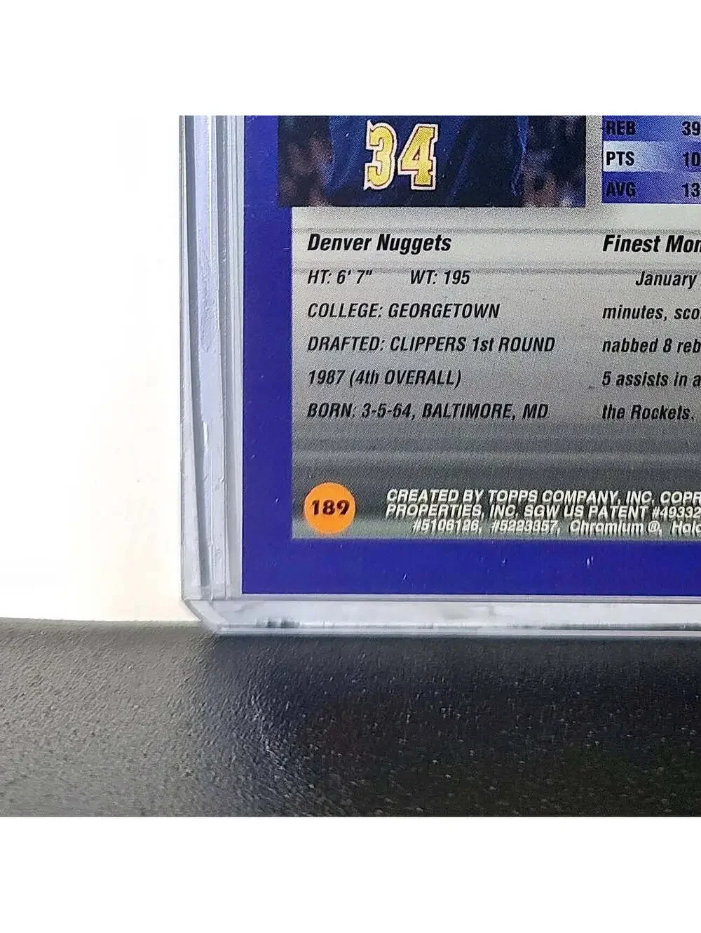 Reggie Williams 1994-95 Topps Finest #189 Basketball Card